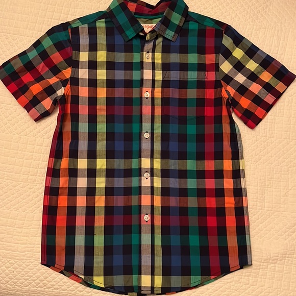 2 Cat & Jack Boys Size 8/10 Buttondown Shirts (new no tags) - Picture 4 of 5